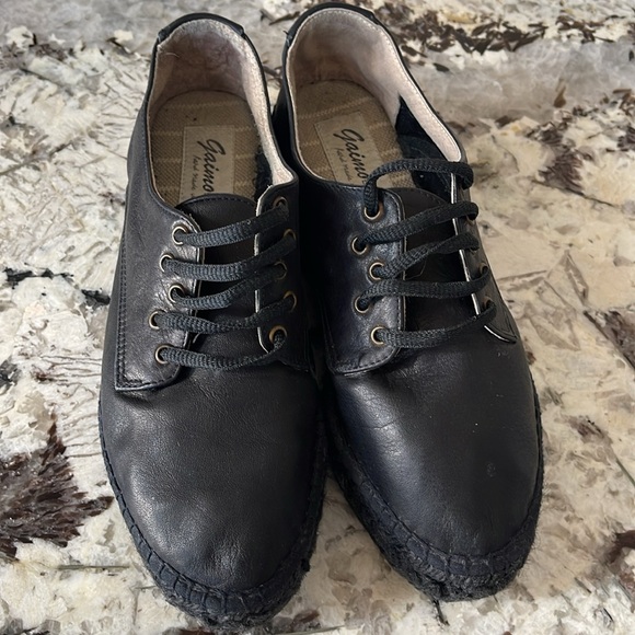 GIAMO Buttery Leather Platform Espadrilles 37 - Picture 8 of 10